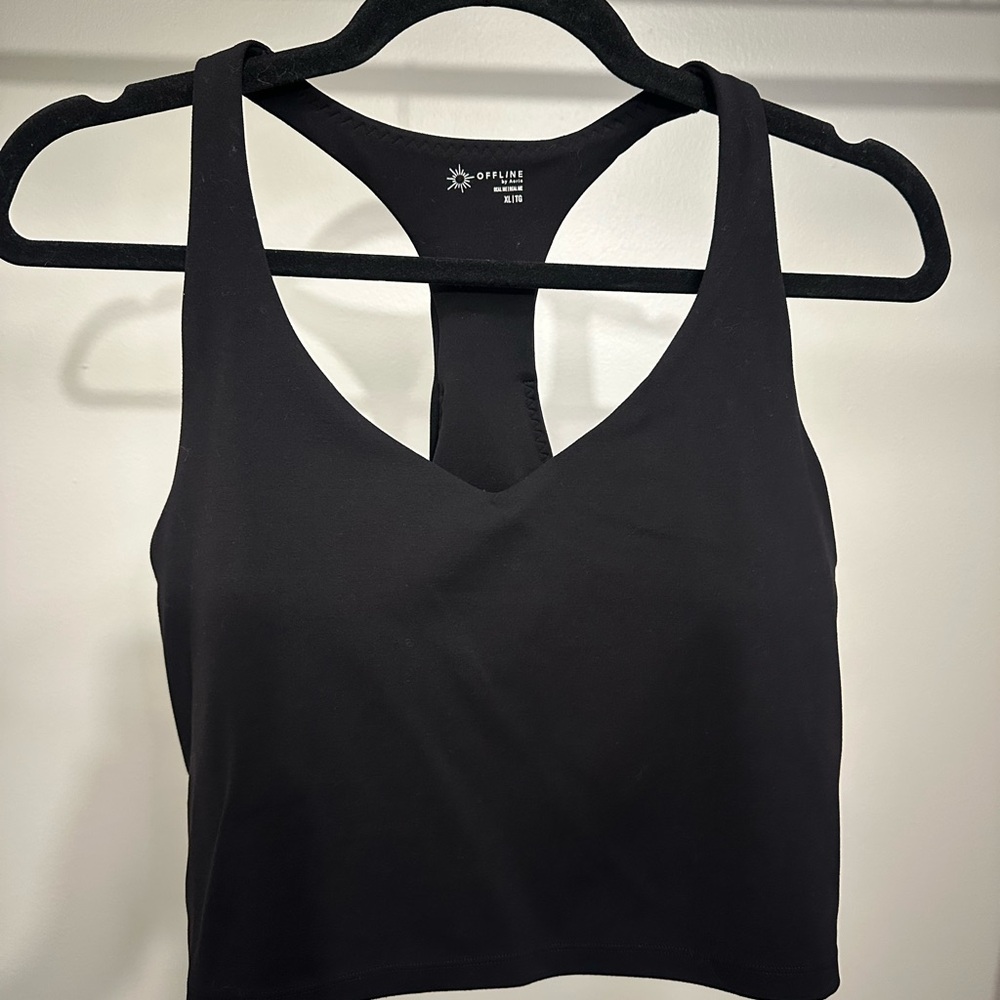 OFFLINE by Aerie Real Me Low Key Racerback Sports Bra